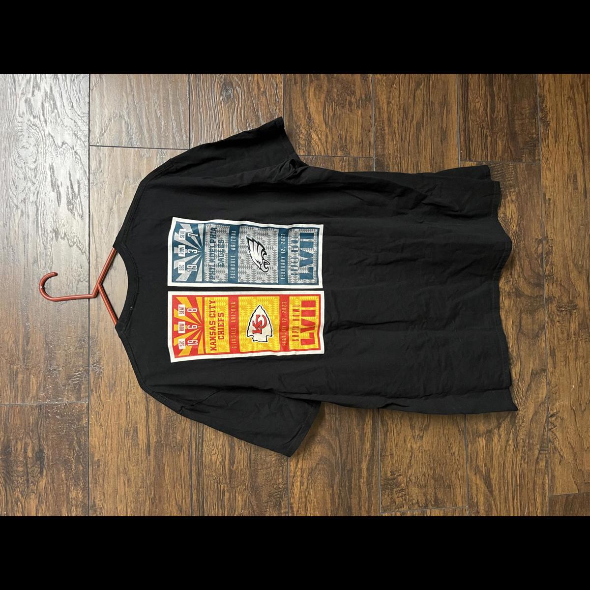 Super Bowl 57 Tickets Kc Chiefs Vs Eagles Xxl TShirt